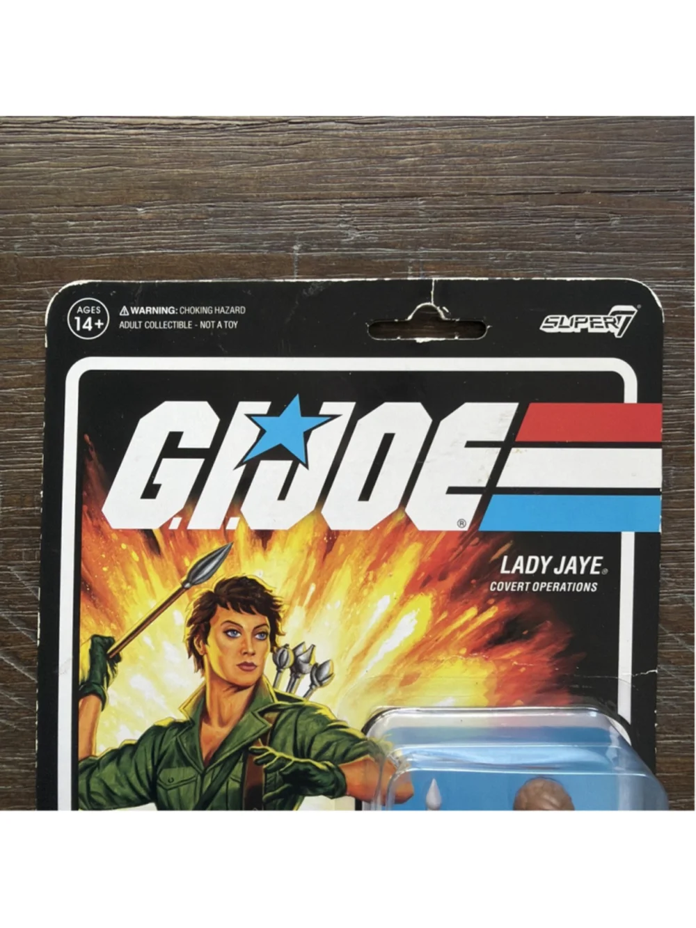 G.I. Joe Super7 ReAction Action Figure Covert Operations Lady Jaye Unpunched